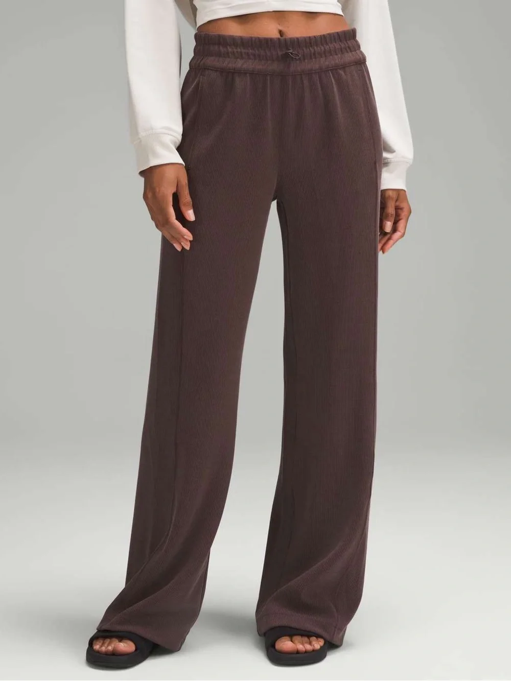 Brown Lululemon Ribbed Softstreme Pant
